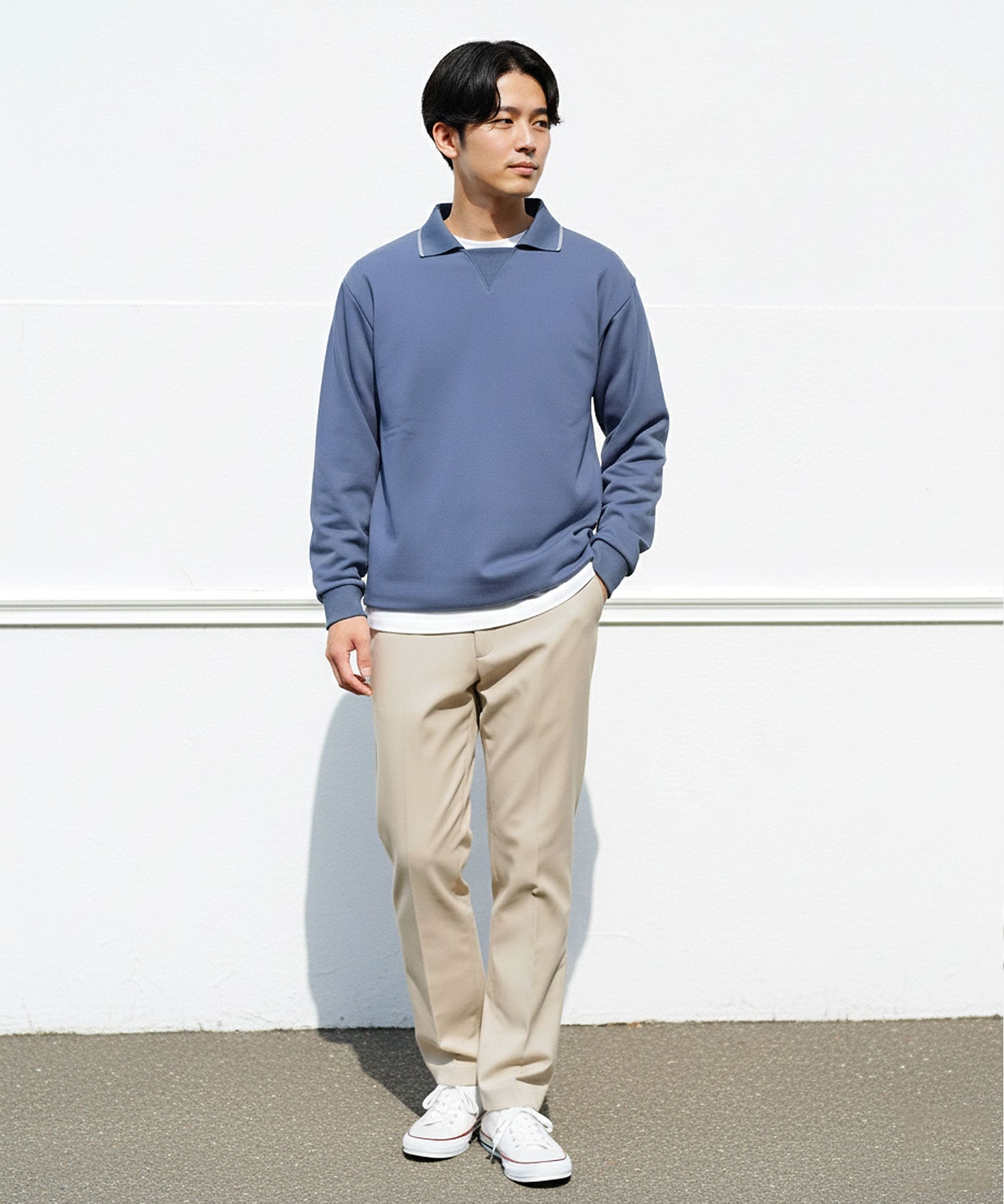 JIGGYS SHOP｜襟付き クルーネックスウェットトレーナー | Rakuten