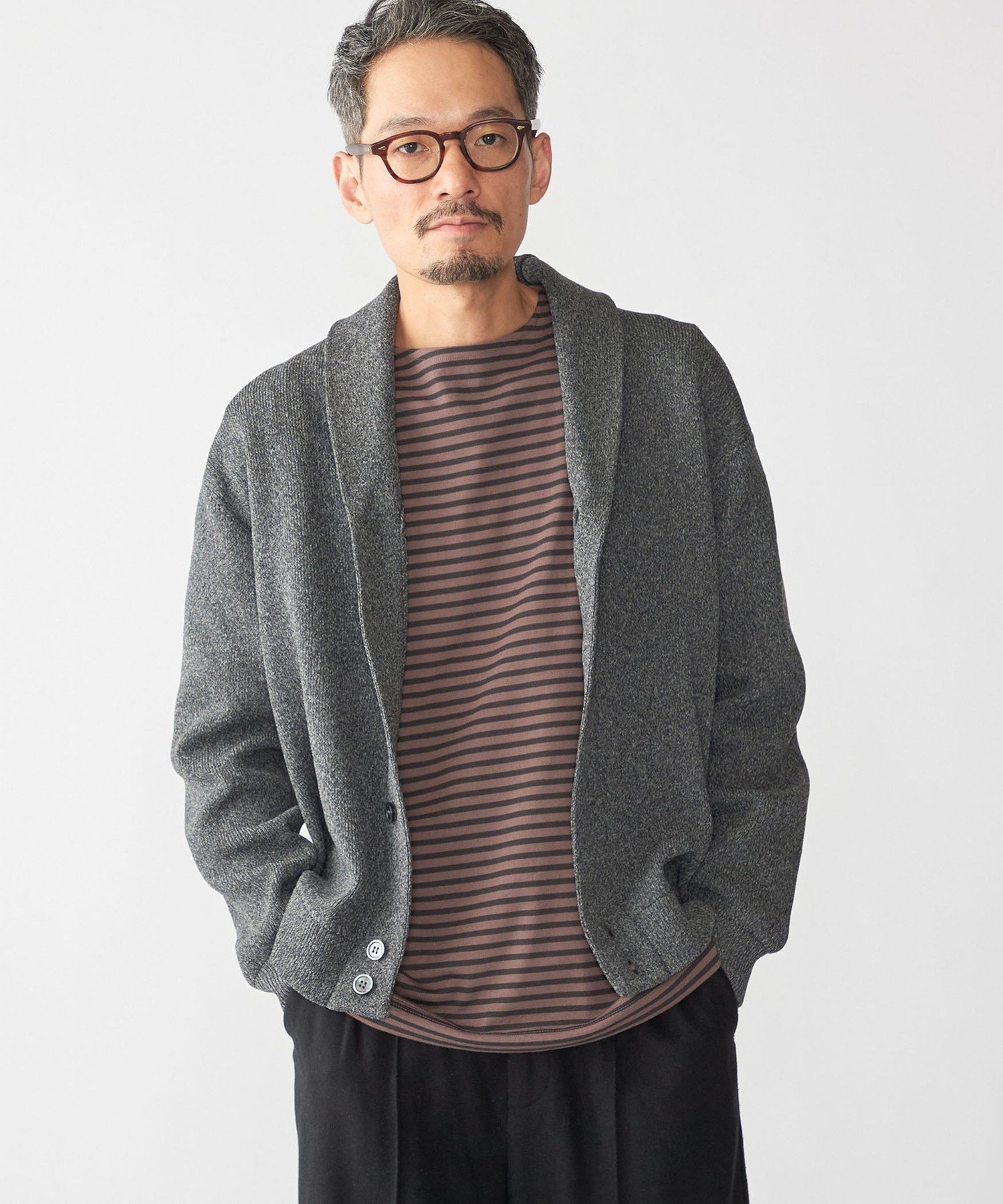 カーディガンチャコールまり様 レディース カシミヤ ミックス カーディガン通販 [0303-47311