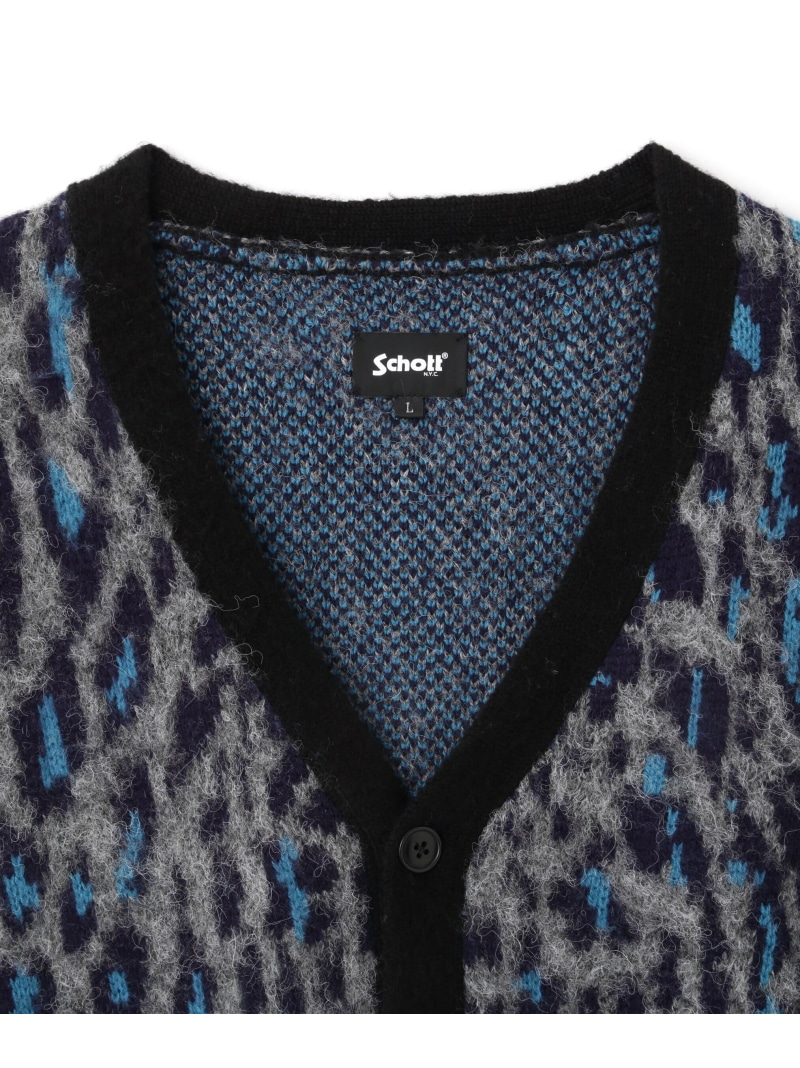 楽天市場】Schott SHAGGY KNIT LEOPARD/シャギーニット レオパード