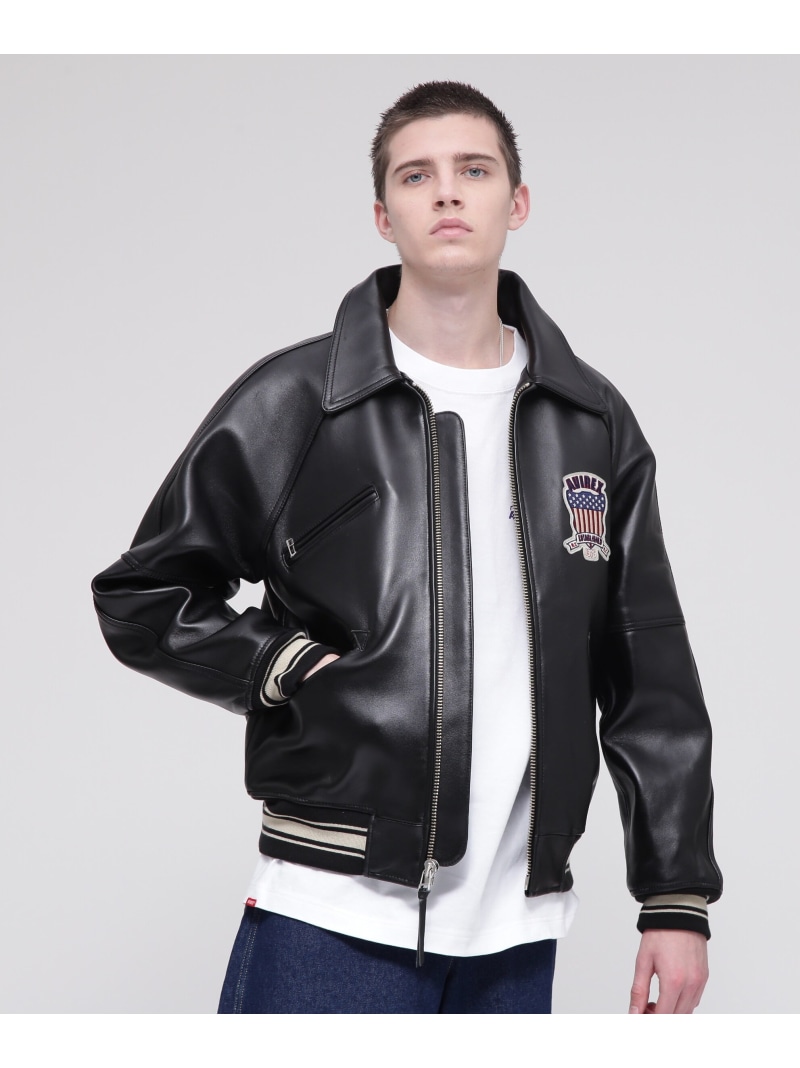 楽天市場】AVIREX SIGNATURE VARSITY JACKET/シグネチャー バー