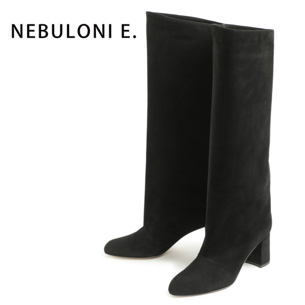 楽天市場】NEBULONI E. ネブローニ ブーツ ロング スエード アーモンド