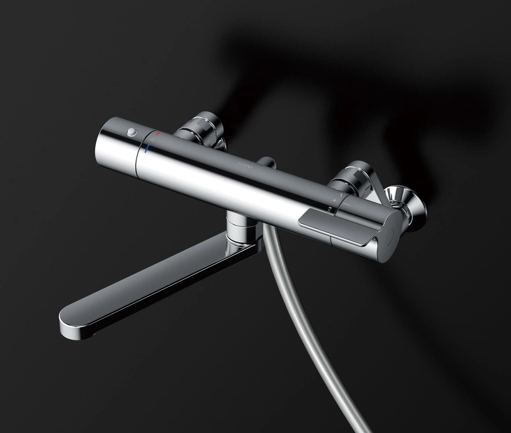 TOTO 壁付サーモスタット混合水栓(コンフォートウエーブ3モード