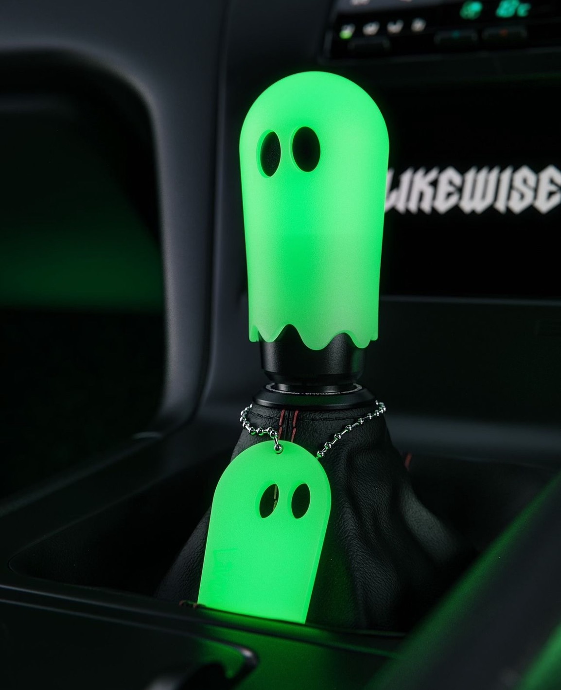 楽天市場】LIKEWISE 限定シフトノブ GHOST GHOST ゴースト ブラック