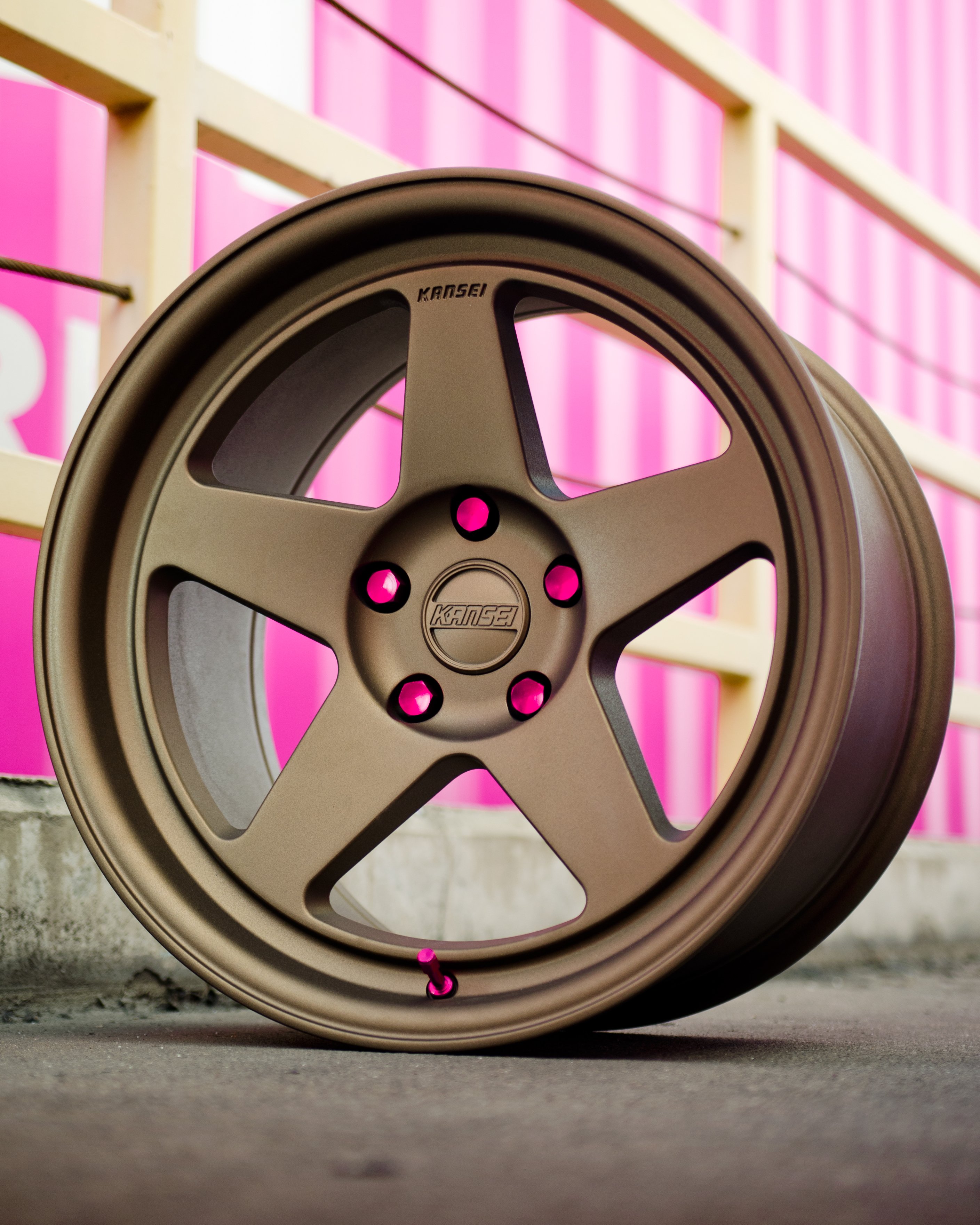 楽天市場】【正規代理店】 KANSEI WHEELS KNP ブロンズ 5スポーク 1本