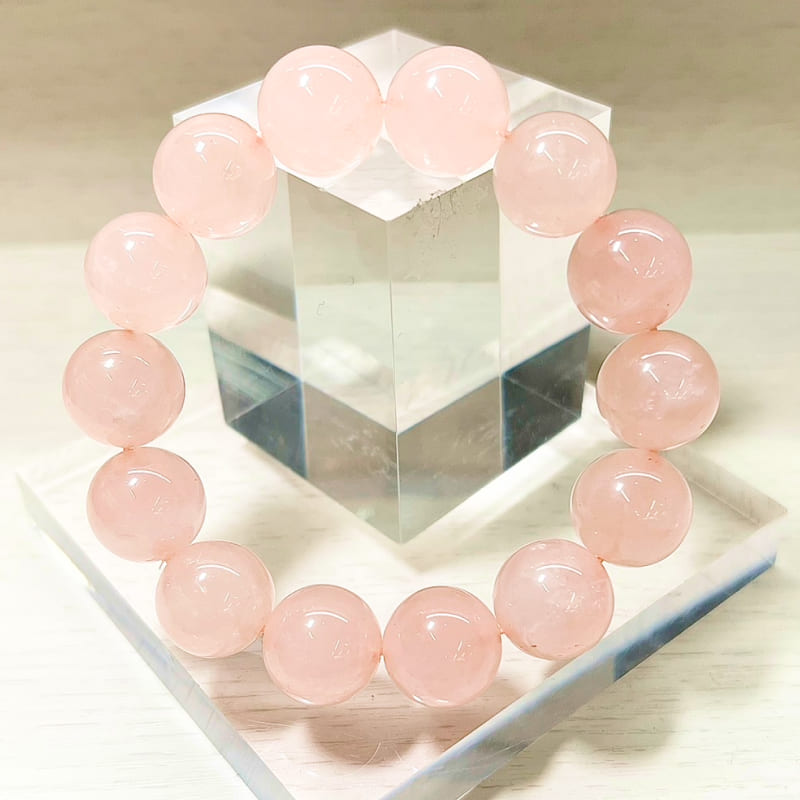 楽天市場】マダガスカル産ローズクォーツブレスレット 直径4mm～14mm