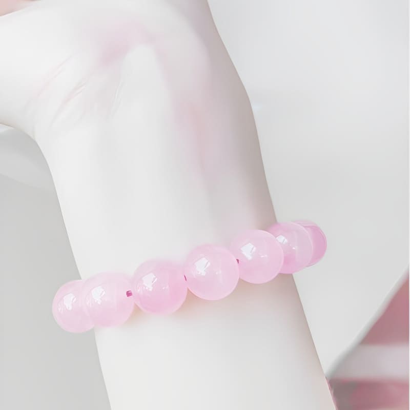 楽天市場】マダガスカル産ローズクォーツブレスレット 直径4mm～14mm