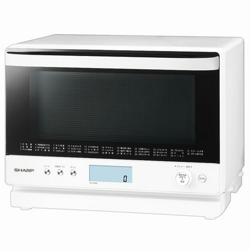 シャープ 加熱水蒸気 スチームオーブンレンジ ワイド角皿2枚 スチーム