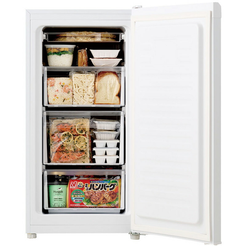 楽天市場】Haier ハイアール 冷凍庫 102L 前開き式 JF-HSU10A(W) 幅