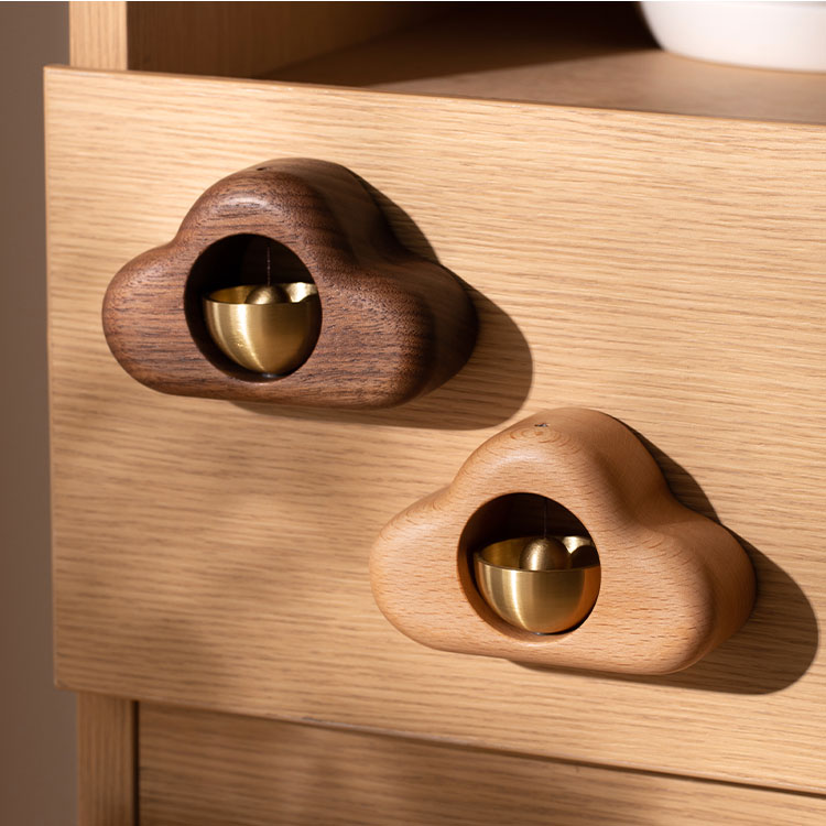 楽天市場】ドアベル マグネット 雲 雲形 呼び鈴 かわいい 天然木 ドア