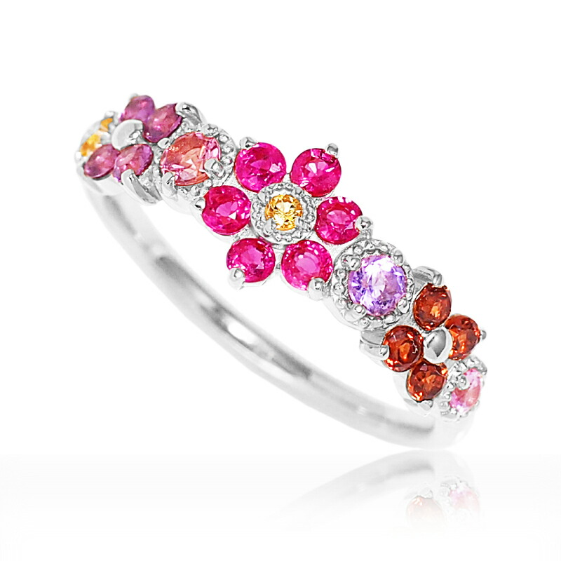 楽天市場】＼4,000円OFFクーポン3/1〜／ アミュレット リング フラワー