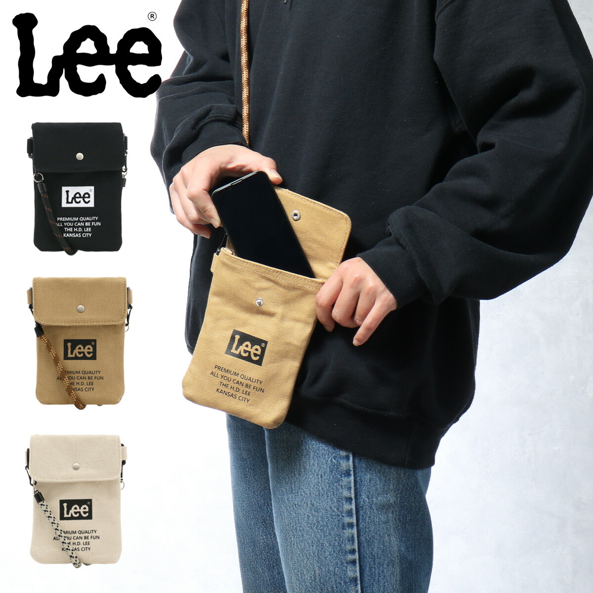 楽天市場】Lee スマホショルダー メンズ レディース 320-803 リー