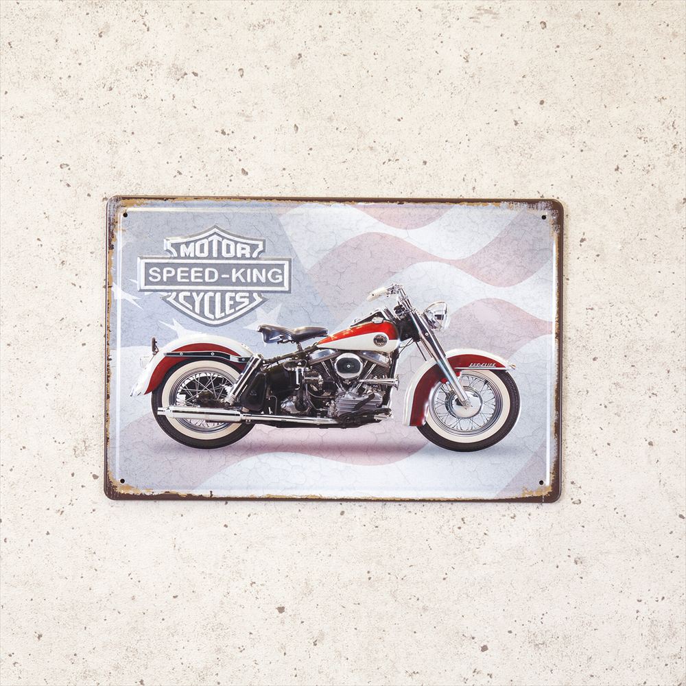 楽天市場】ブリキ看板 ヴィンテージ バイク アンティーク レトロ
