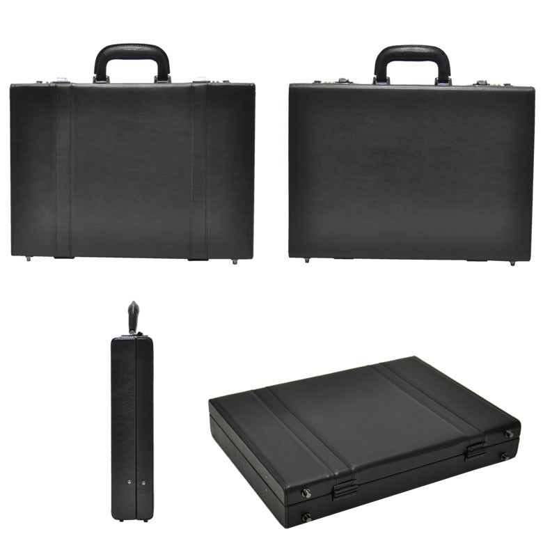 楽天市場】アタッシュケース 革 ダイヤルロック 軽量 B4ブラック