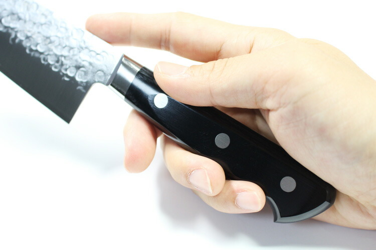 楽天市場】高村刃物 V10鋼 スペシャル 槌目 三徳包丁 170mm 口金付包丁