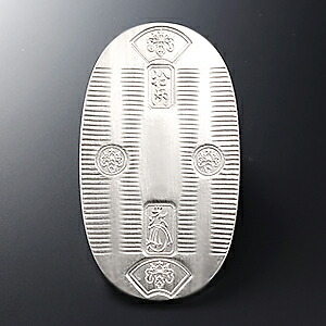 楽天市場】純銀 100g 小判 天保小判 レプリカ 桐箱入【送料無料】純銀