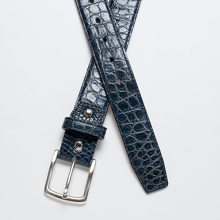 楽天市場】ベルト メンズ レザー 本革 クロコダイル ワニ革 日本製