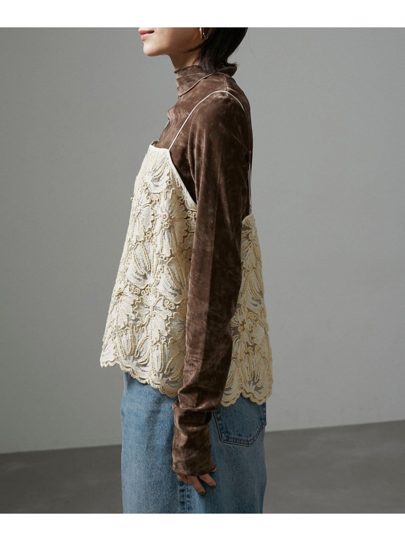 楽天市場】【SALE／40%OFF】レースフラワーキャミソール SALON adam et