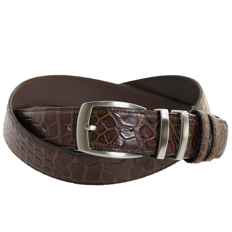 楽天市場】メンズ ベルト クロコダイル レザー マット加工 35mm 男性