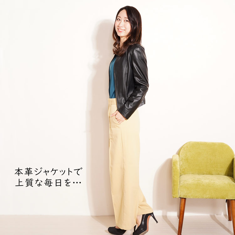 楽天市場】レザージャケット ライダース ジャケット レディース 本革