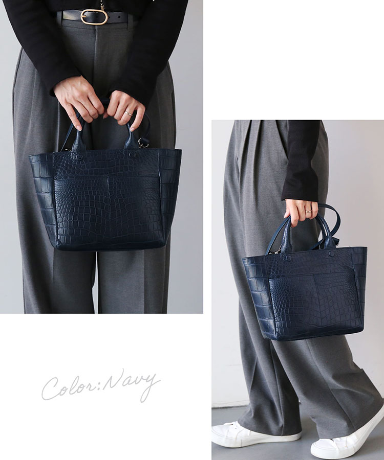 楽天市場】クロコダイル トートバッグ レディース マット ショルダー