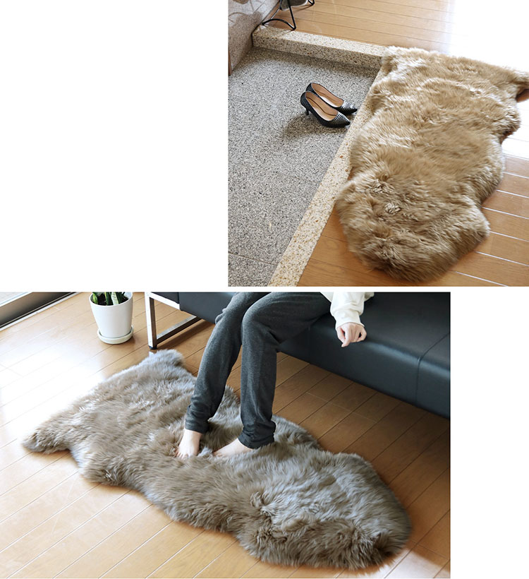 楽天市場】ムートン ラグ 1.5匹物 アイボリー/ベージュ/グレージュ