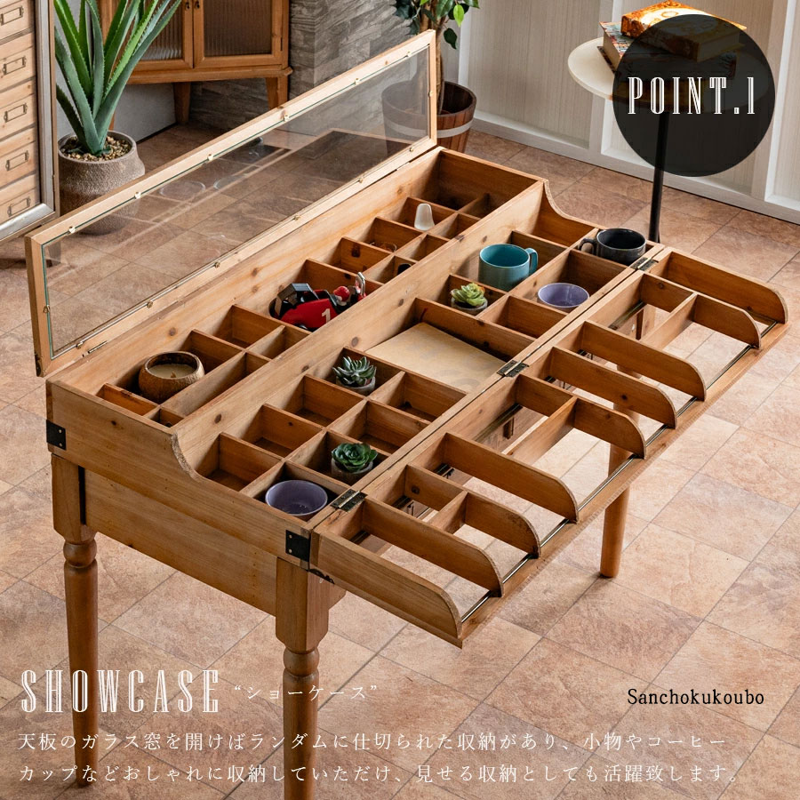 楽天市場】RIS 110ショーケース デスク 幅110cm ディスプレイ デスク