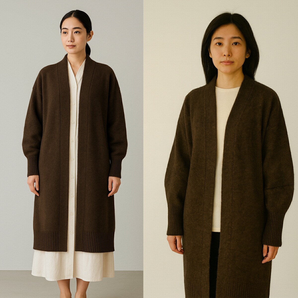 楽天市場】【大人気！】ヤク100% カーディガン レディース ロング