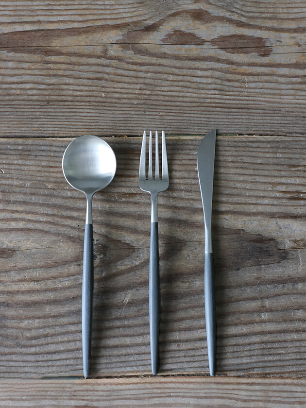 楽天市場】【SET】 ディナー Cutipol GOA GREY MATTE x SILVER