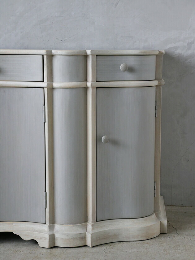 楽天市場】サイドボード ブルーグレー & オフホワイト BlancNature