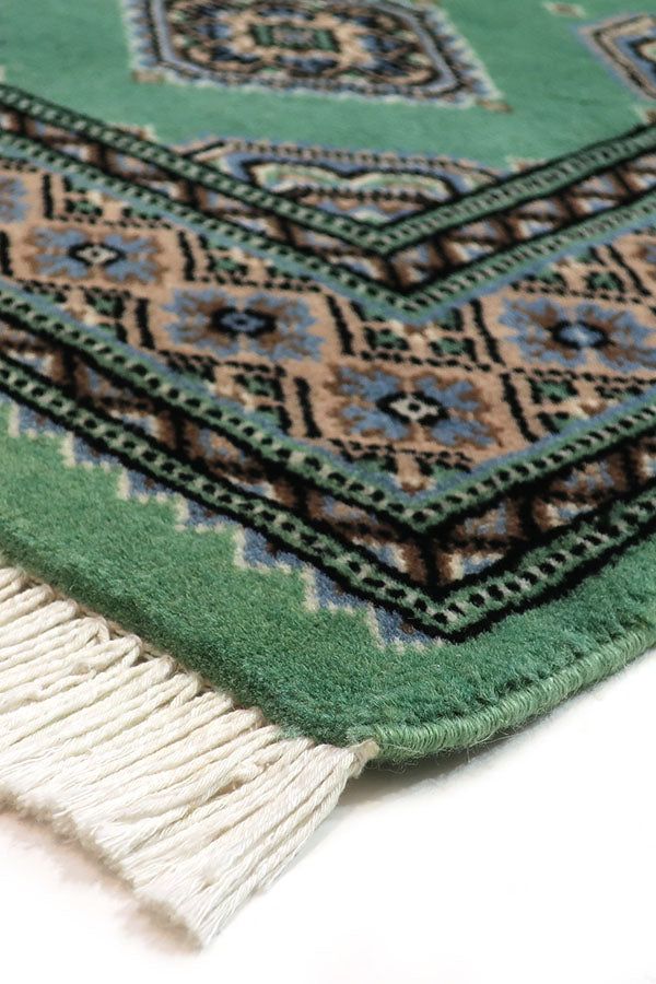 楽天市場】パキスタン絨毯 約94cm x 150cm グリーン ミントグリーン