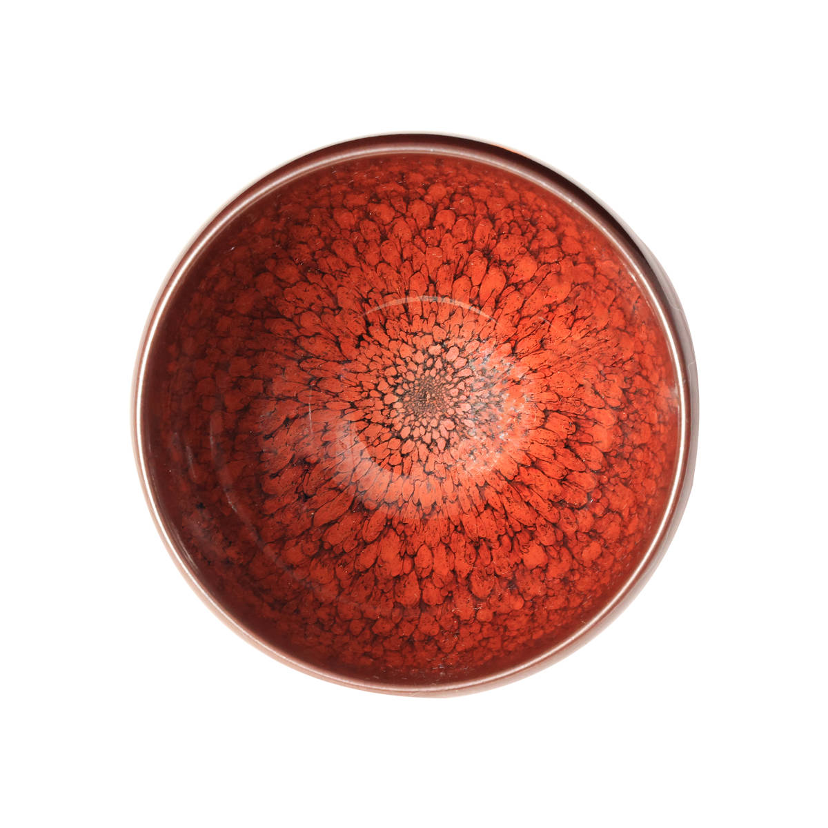 中国古美術・宋建窯風・曜変七彩油滴天目茶碗・抹茶碗・茶道具・茶器