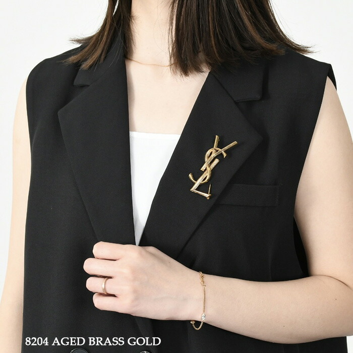 楽天市場】SAINT LAURENT サンローラン ブローチ 700582Y1500 オピウム