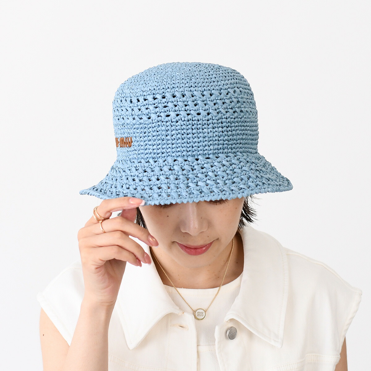 楽天市場】【2/25限定クーポン】MIU MIU ミュウミュウ ハット 帽子