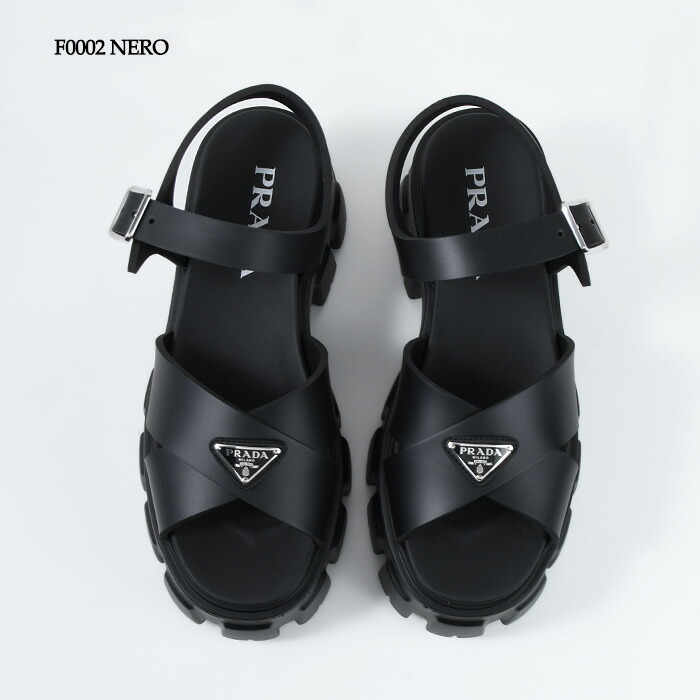 楽天市場】PRADA プラダ モノリス ラバー サンダル シューズ 1X382N
