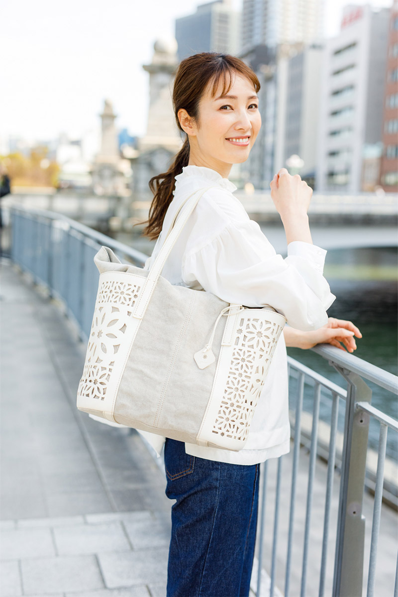 楽天市場】☆ genten ゲンテン バッグlinen cut work（リネンカット