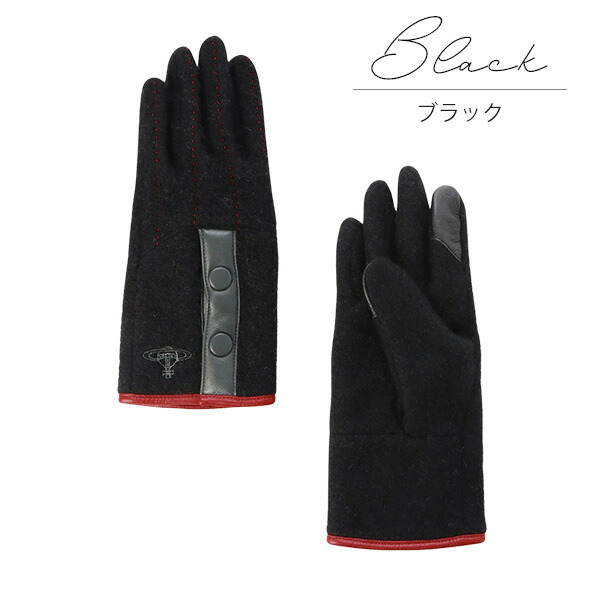 楽天市場】ヴィヴィアン レディース 手袋 ORB刺繍 バイカラー手袋