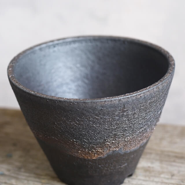 楽天市場】KAMIYAMA -金彩サンカク鉢-【4号】12cm×8.5cm かみ山陶器