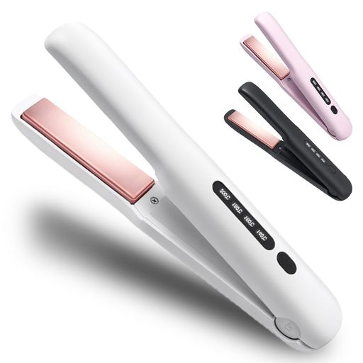 楽天市場】【超急速加熱】ヘアアイロンコードレスカールストレートヘア