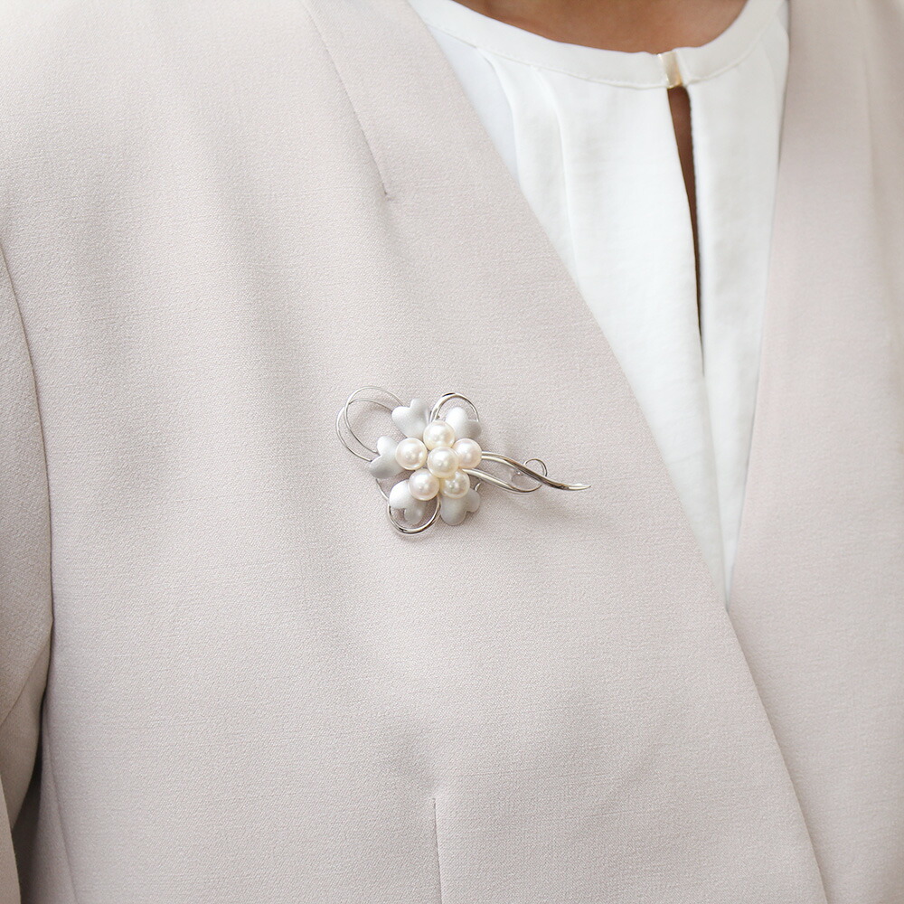 楽天市場】【本真珠】あこやパール ブローチ フォーマル セレモニー 冠