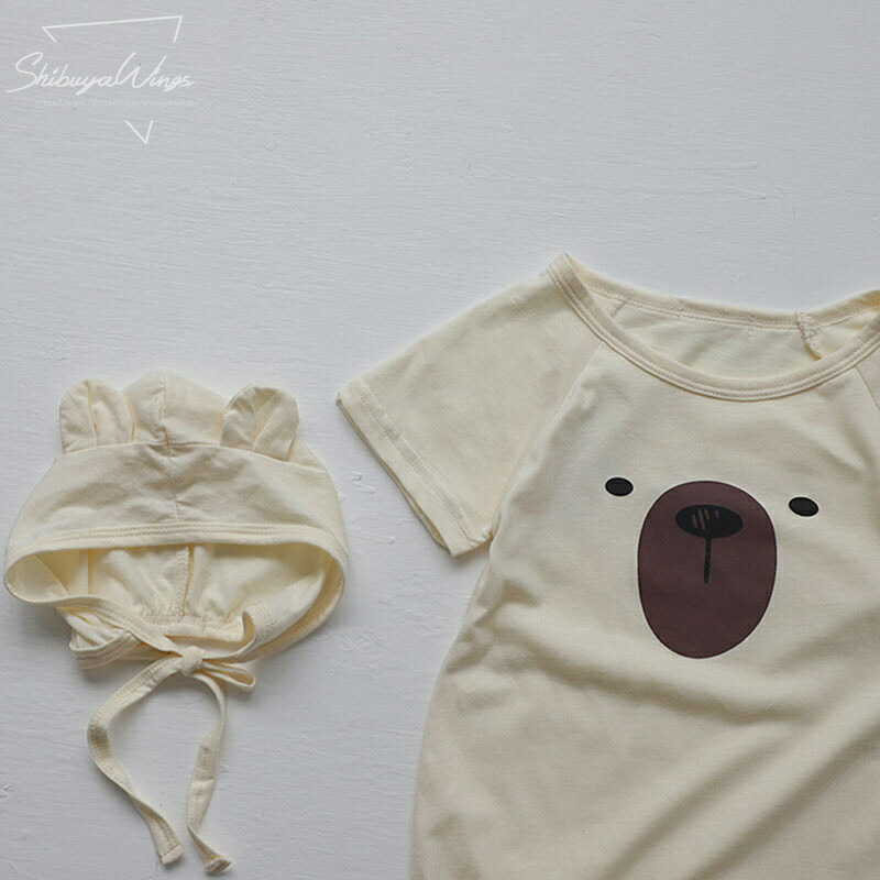 楽天市場】ベビーロンパース 動物柄 子供ロンパース カバーオール