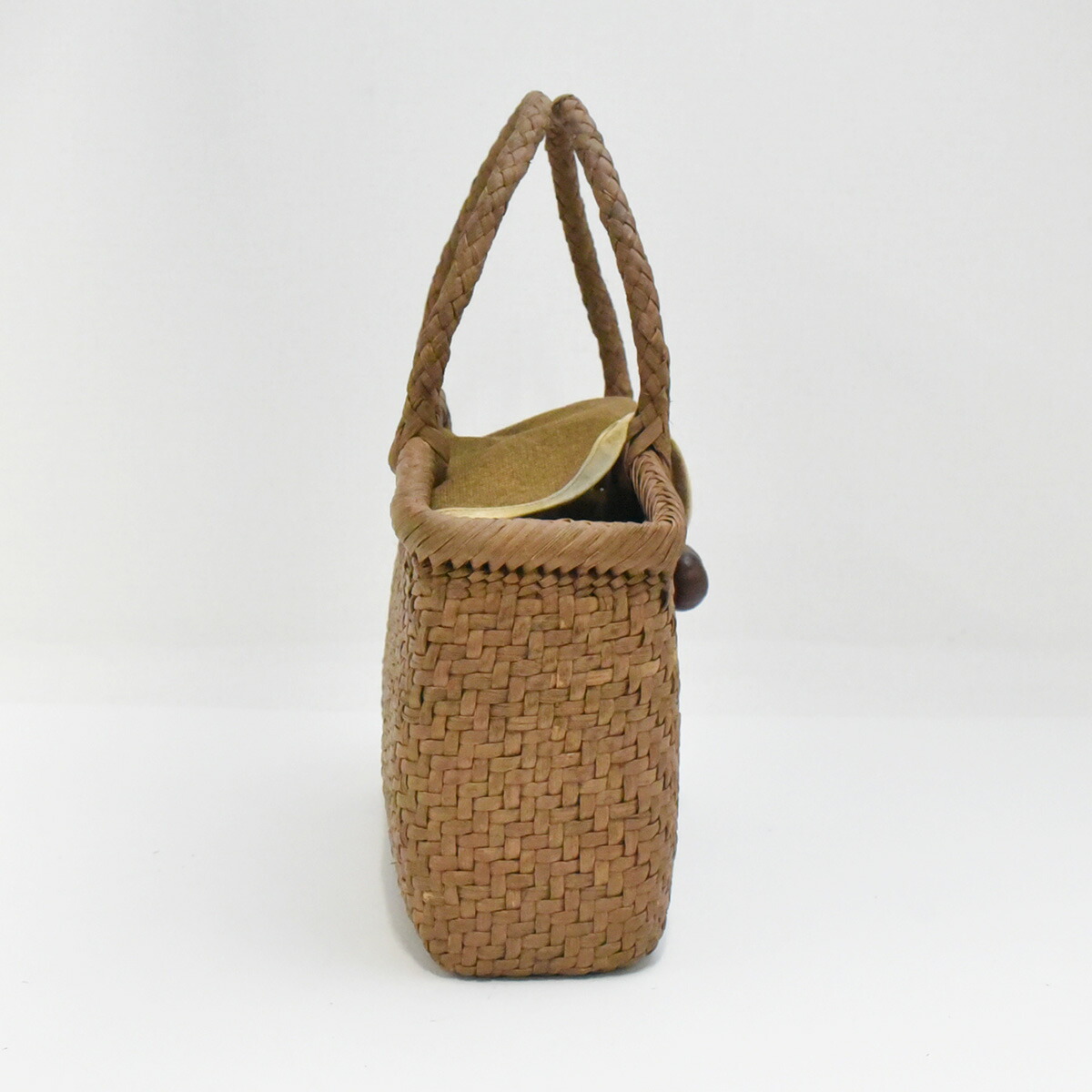 楽天市場】奥会津 山葡萄 かごバッグ 編み組細工 菅家藤一 山ぶどう籠