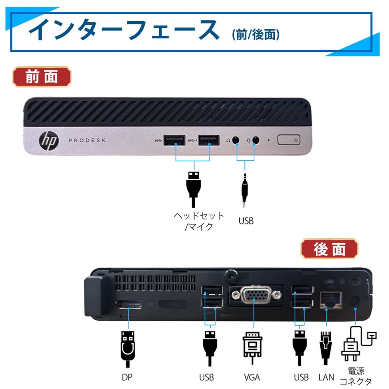 楽天市場】【店長オススメ】 ミニデスクトップPC HP ProDesk 400 G4