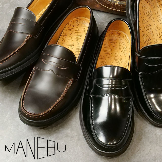 楽天市場】マネブ MANEBU ボボ フェイススキン メンズ レザーシューズ