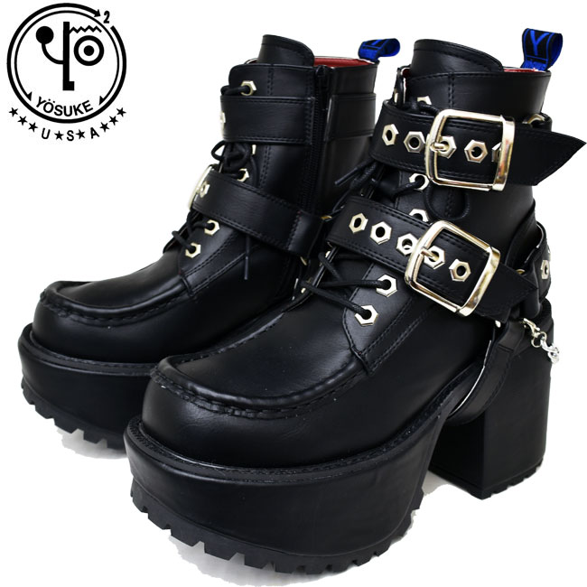 楽天市場】ヨースケ YOSUKE 厚底ブーツ レディース ロック リング