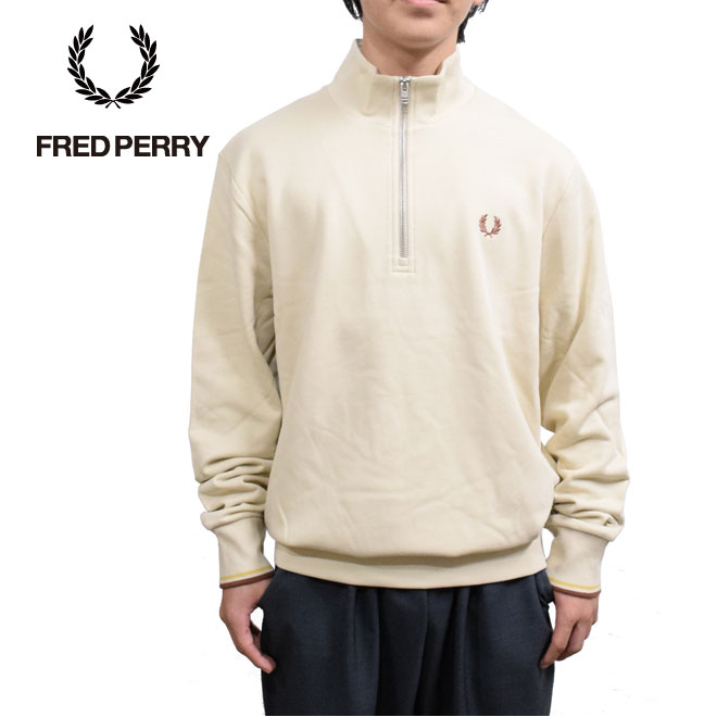 楽天市場】フレッドペリー ハーフジップ スウェットシャツ FRED PERRY