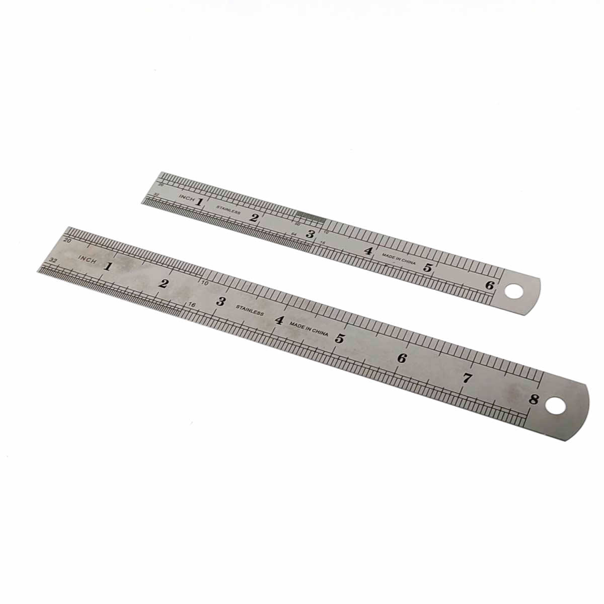 楽天市場】ステンレス製定規 15cm 20cm セット 差し金 cm inch センチ