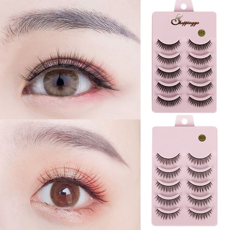 楽天市場】shoppinggo つけまつげ 5ペア入り アイラッシュバリュー