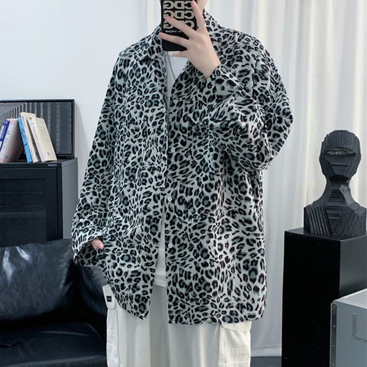 楽天市場】Decorative 柄シャツ レオパード柄 長袖シャツ ヒョウ柄