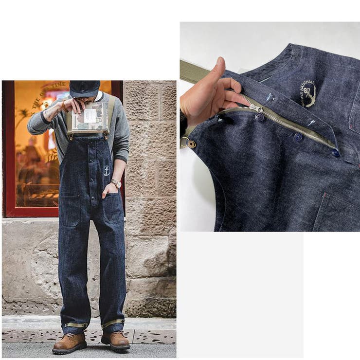 楽天市場】RAiseNsE デニムサロペット メンズ オーバーオール