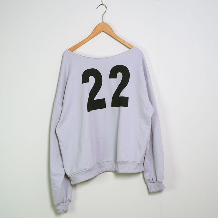 楽天市場】LOVERS 冬新作 ワンショルダー ナンバープリント スウェット